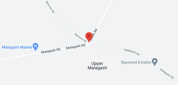 map of Lot Malagash Road